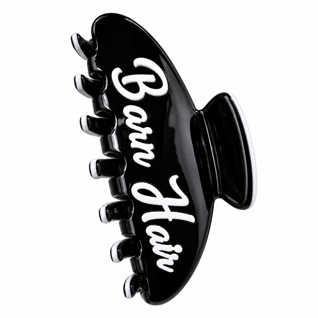 Signature Claw Clip, Black "Barn Hair"