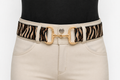 Signature Sparkle Bit Belt - Thin Gold Buckle with Gold Rhinestones