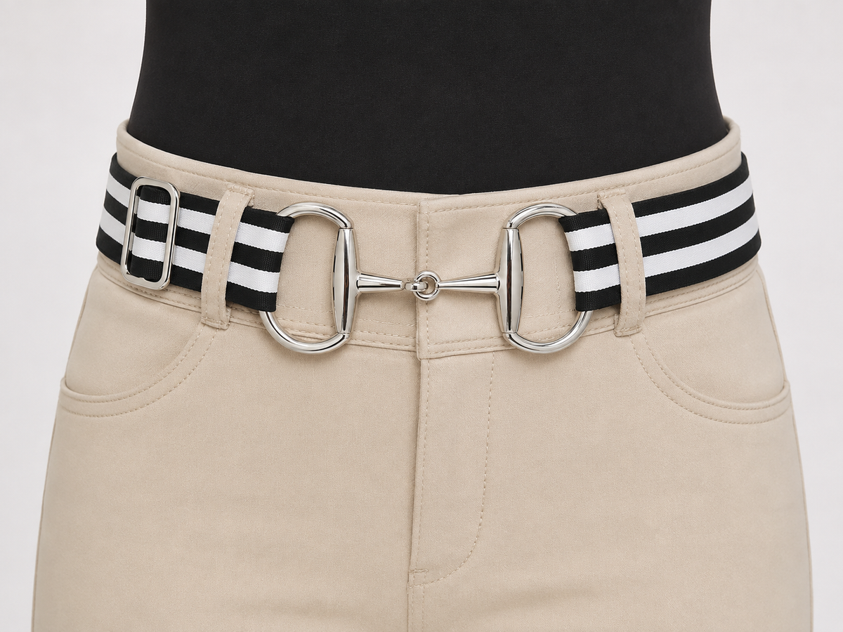 Signature Bit Belt - Wide Belt, Silver Buckle