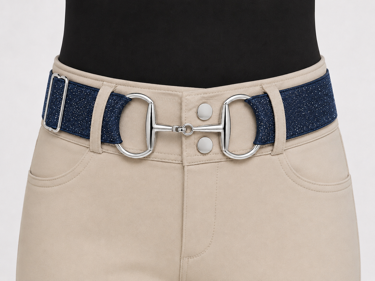 Signature Bit Belt - Thin Belt, Silver Buckle