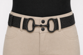 Signature Sparkle Bit Belt - Thin Belt, Black Buckle with Black Rhinestones