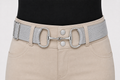 Signature Sparkle Bit Belt - Thin Belt, Silver Buckle with Silver Rhinestones